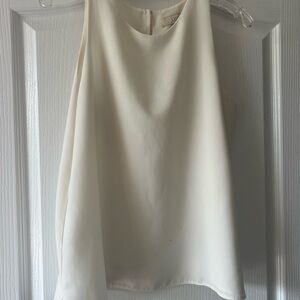 LOFT Cream Sleeveless Top